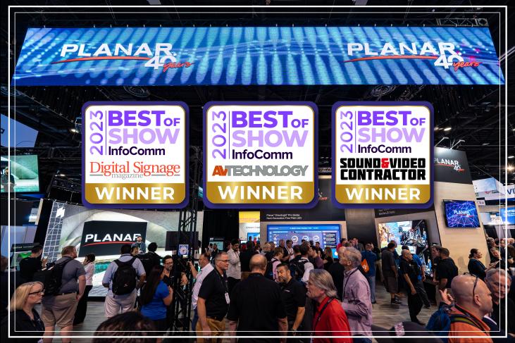 365WM完美PLANAR三款产品同时斩获InfoComm最佳展示奖